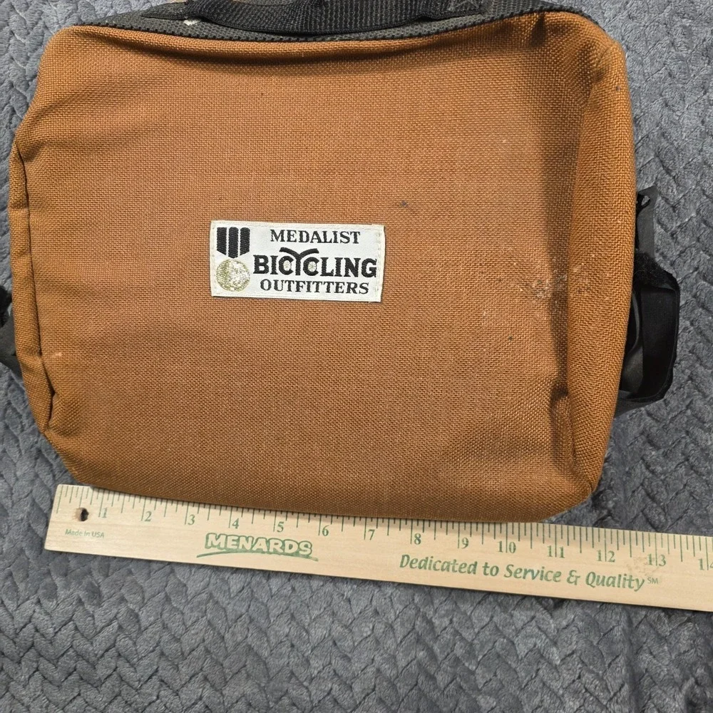 VTG Medalist Bicycling Outfitters Bicycle Handlebar Frame Bag Brown Canvas 11x10